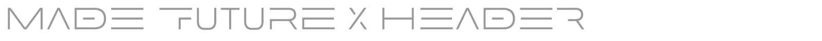 MADE Future X font preview